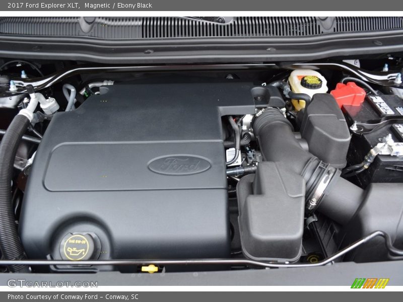 Magnetic / Ebony Black 2017 Ford Explorer XLT