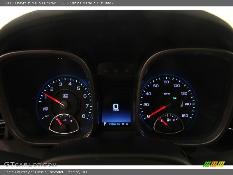 Silver Ice Metallic / Jet Black 2016 Chevrolet Malibu Limited LTZ
