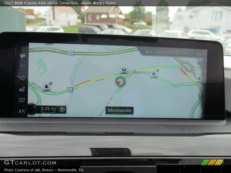 Navigation of 2017 4 Series 440i xDrive Convertible