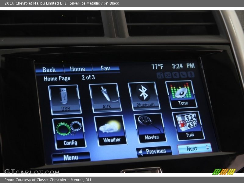 Silver Ice Metallic / Jet Black 2016 Chevrolet Malibu Limited LTZ