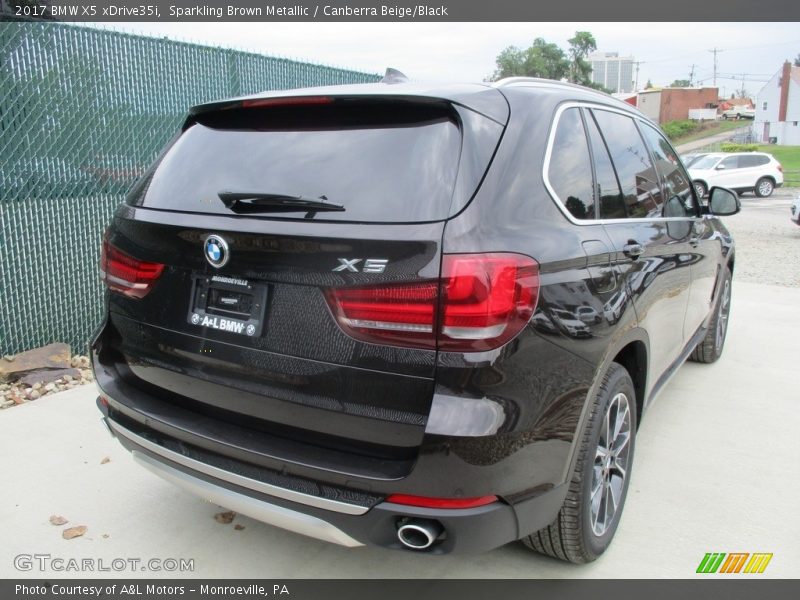 Sparkling Brown Metallic / Canberra Beige/Black 2017 BMW X5 xDrive35i