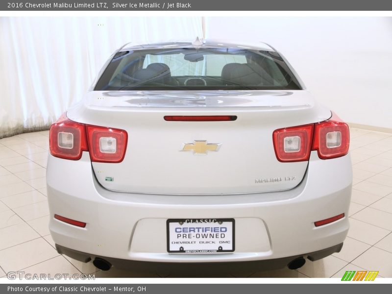 Silver Ice Metallic / Jet Black 2016 Chevrolet Malibu Limited LTZ