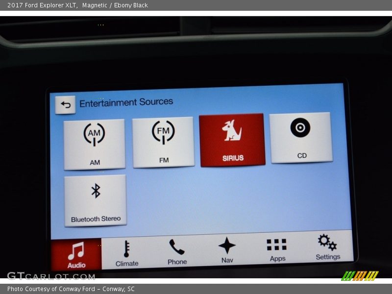 Magnetic / Ebony Black 2017 Ford Explorer XLT