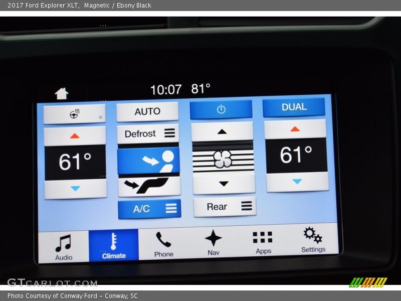 Magnetic / Ebony Black 2017 Ford Explorer XLT