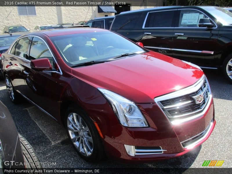 Red Passion Tintcoat / Shale/Cocoa 2016 Cadillac XTS Premium Sedan