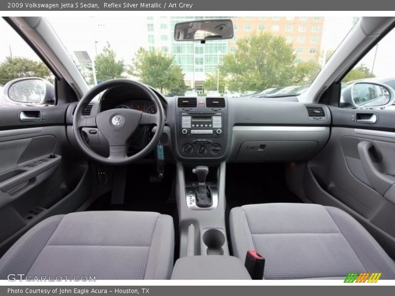 Reflex Silver Metallic / Art Grey 2009 Volkswagen Jetta S Sedan
