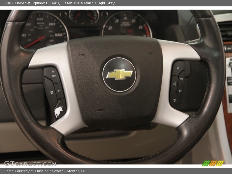 Laser Blue Metallic / Light Gray 2007 Chevrolet Equinox LT AWD
