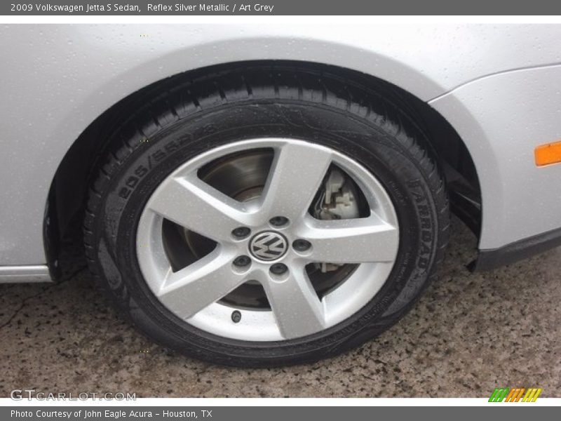 Reflex Silver Metallic / Art Grey 2009 Volkswagen Jetta S Sedan