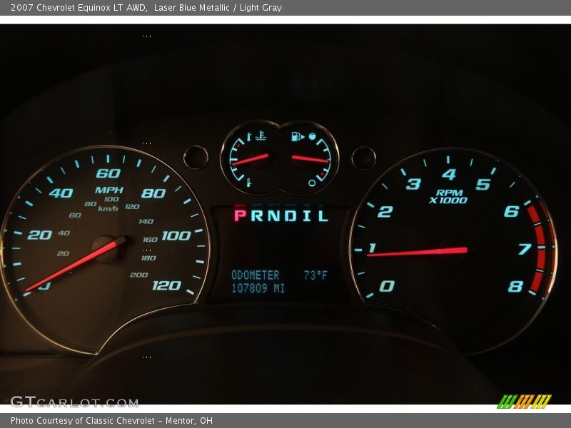 Laser Blue Metallic / Light Gray 2007 Chevrolet Equinox LT AWD