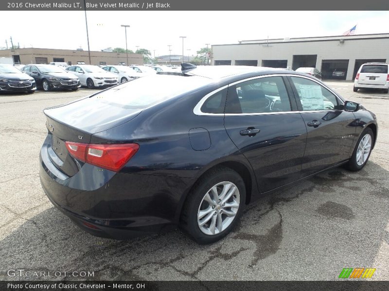 Blue Velvet Metallic / Jet Black 2016 Chevrolet Malibu LT