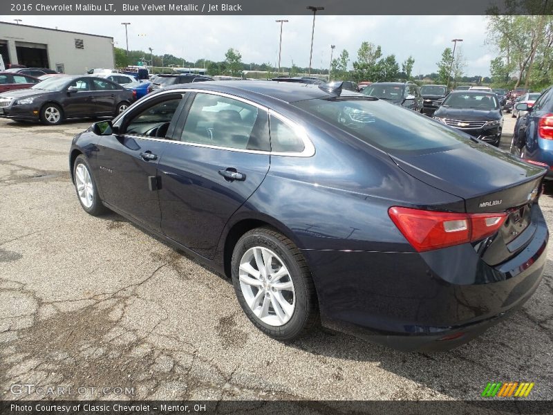 Blue Velvet Metallic / Jet Black 2016 Chevrolet Malibu LT