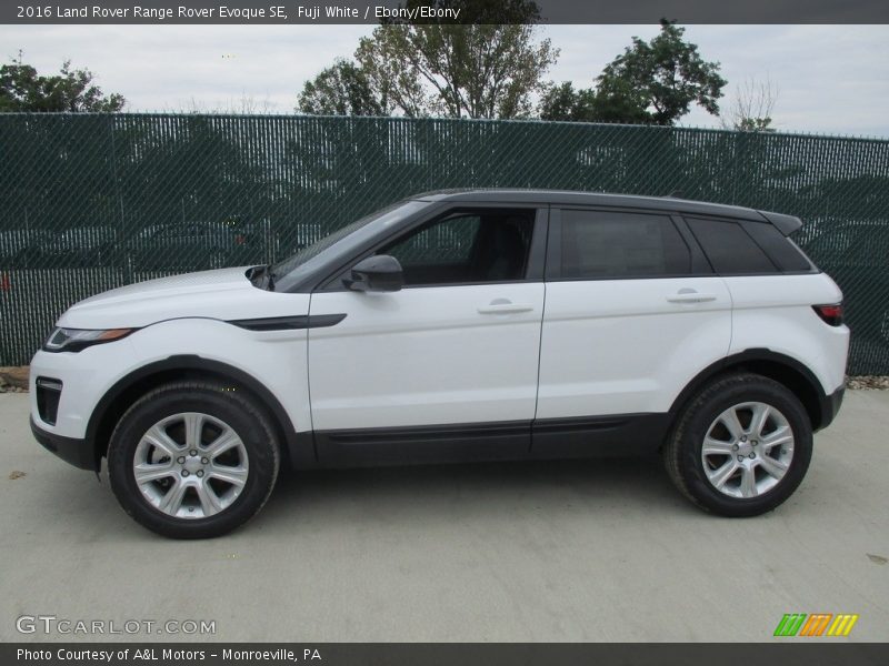 Fuji White / Ebony/Ebony 2016 Land Rover Range Rover Evoque SE