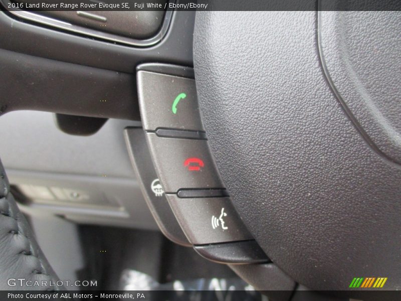 Fuji White / Ebony/Ebony 2016 Land Rover Range Rover Evoque SE