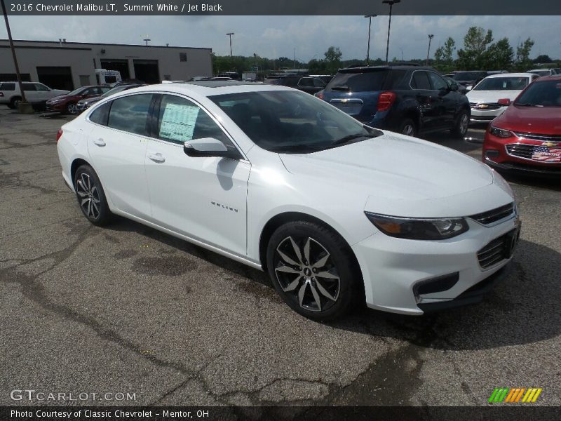 Summit White / Jet Black 2016 Chevrolet Malibu LT
