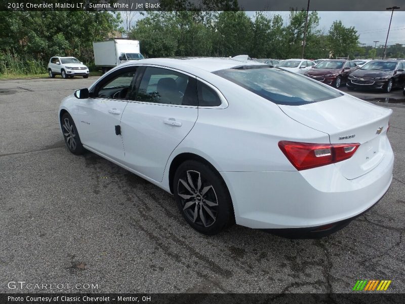 Summit White / Jet Black 2016 Chevrolet Malibu LT