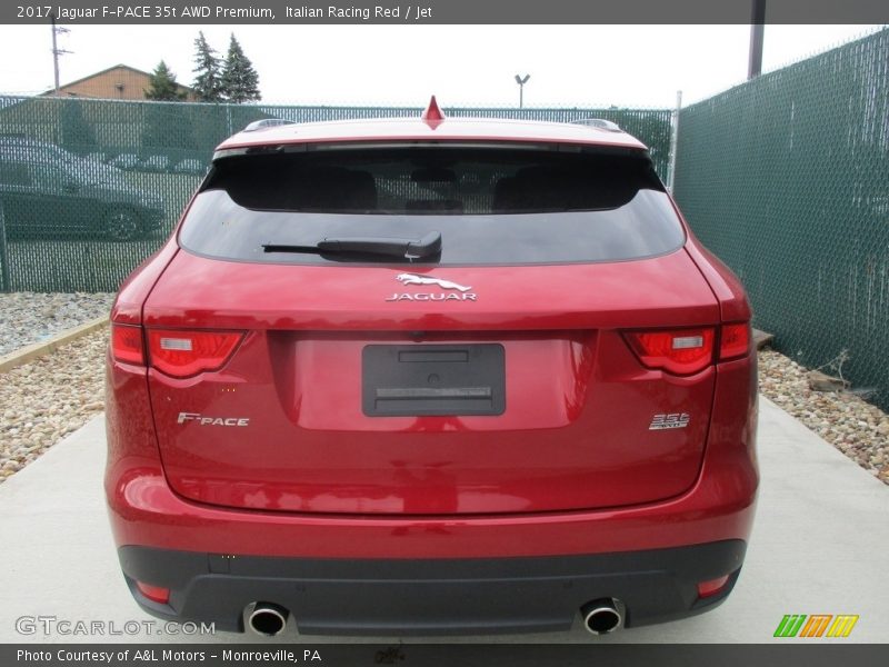 Italian Racing Red / Jet 2017 Jaguar F-PACE 35t AWD Premium