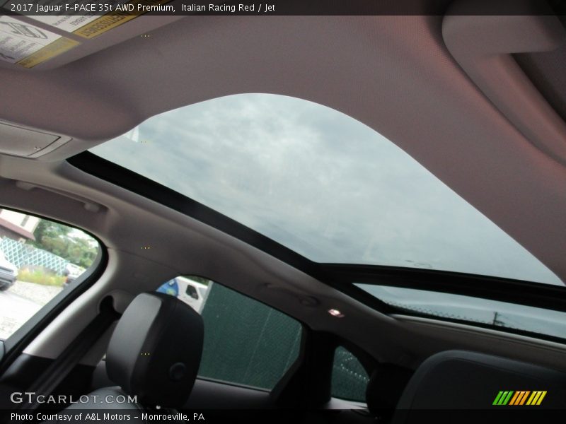 Italian Racing Red / Jet 2017 Jaguar F-PACE 35t AWD Premium