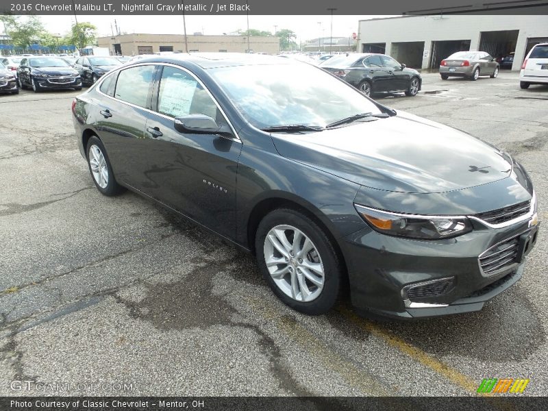Nightfall Gray Metallic / Jet Black 2016 Chevrolet Malibu LT
