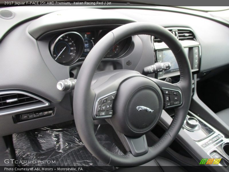 Italian Racing Red / Jet 2017 Jaguar F-PACE 35t AWD Premium