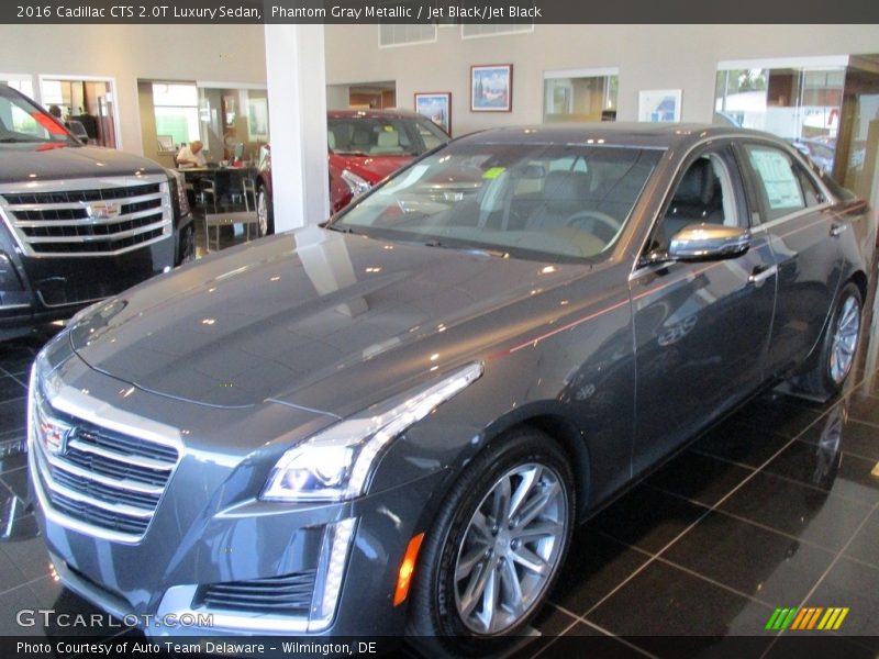 Phantom Gray Metallic / Jet Black/Jet Black 2016 Cadillac CTS 2.0T Luxury Sedan