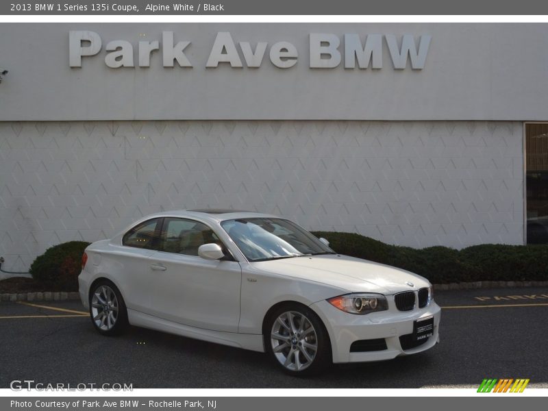 Alpine White / Black 2013 BMW 1 Series 135i Coupe