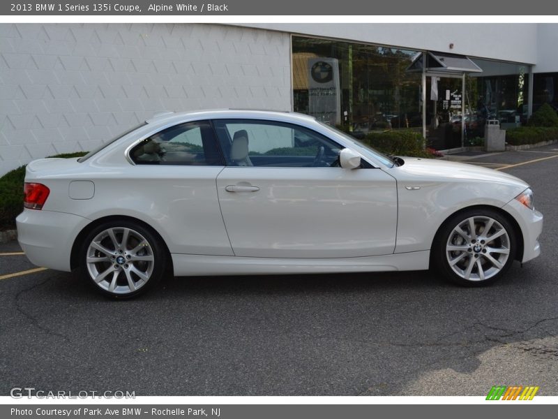 Alpine White / Black 2013 BMW 1 Series 135i Coupe