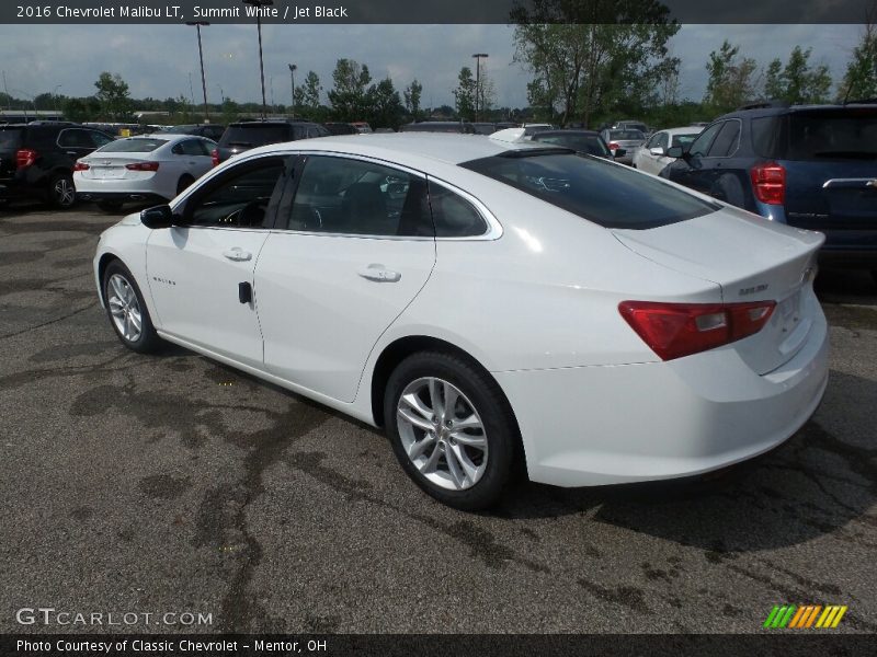 Summit White / Jet Black 2016 Chevrolet Malibu LT