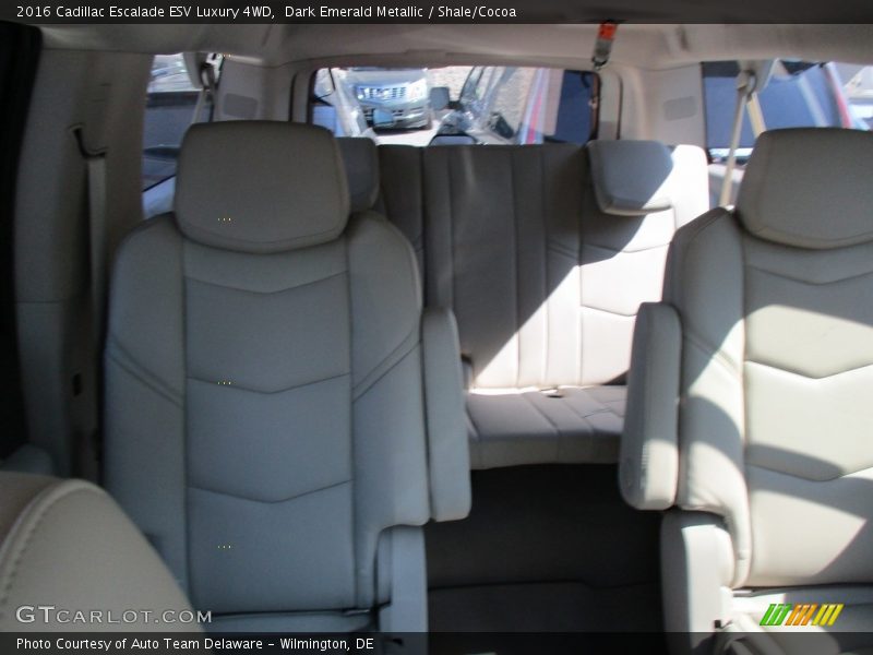 Dark Emerald Metallic / Shale/Cocoa 2016 Cadillac Escalade ESV Luxury 4WD