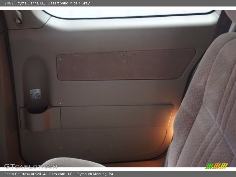 Desert Sand Mica / Gray 2002 Toyota Sienna CE