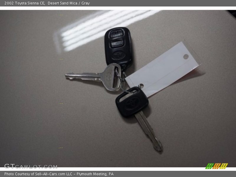 Desert Sand Mica / Gray 2002 Toyota Sienna CE