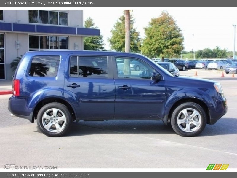 Obsidian Blue Pearl / Gray 2013 Honda Pilot EX-L