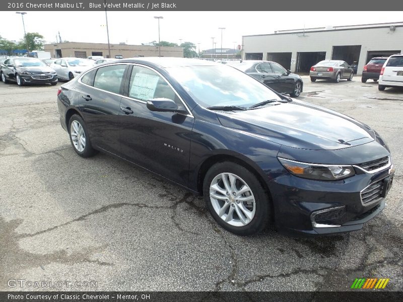 Blue Velvet Metallic / Jet Black 2016 Chevrolet Malibu LT