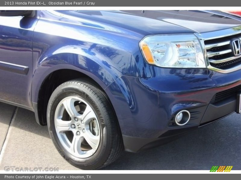Obsidian Blue Pearl / Gray 2013 Honda Pilot EX-L