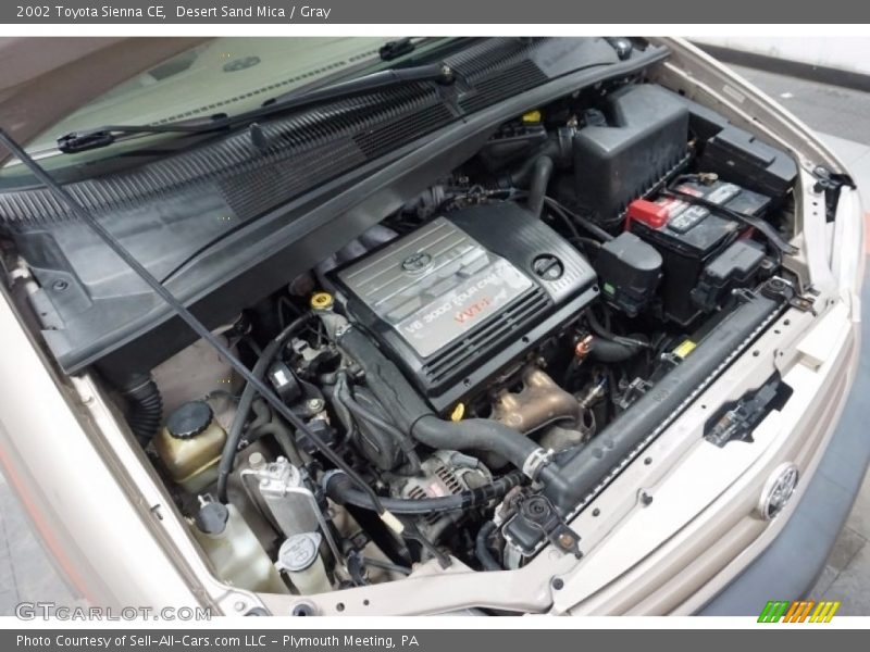 Desert Sand Mica / Gray 2002 Toyota Sienna CE