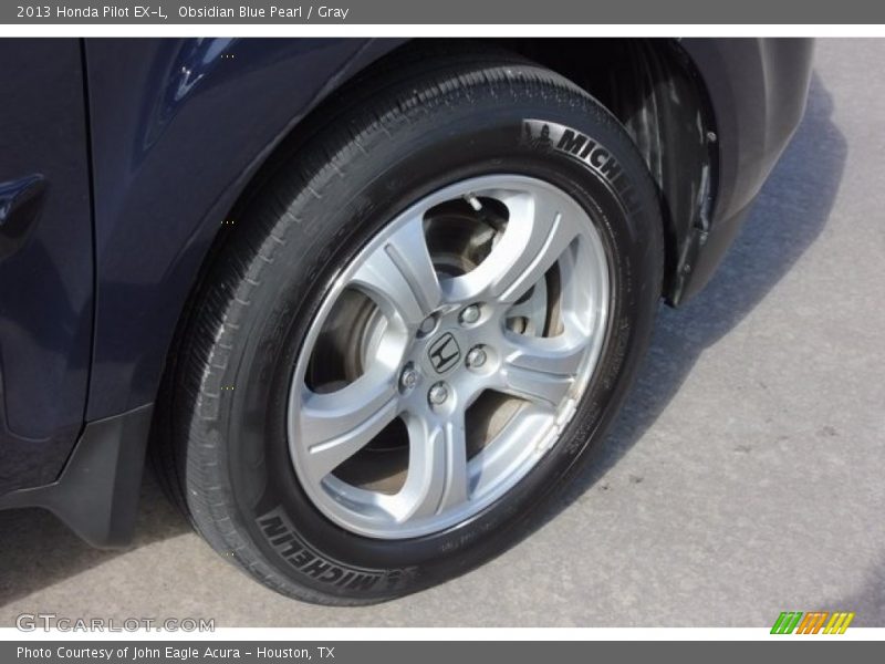 Obsidian Blue Pearl / Gray 2013 Honda Pilot EX-L