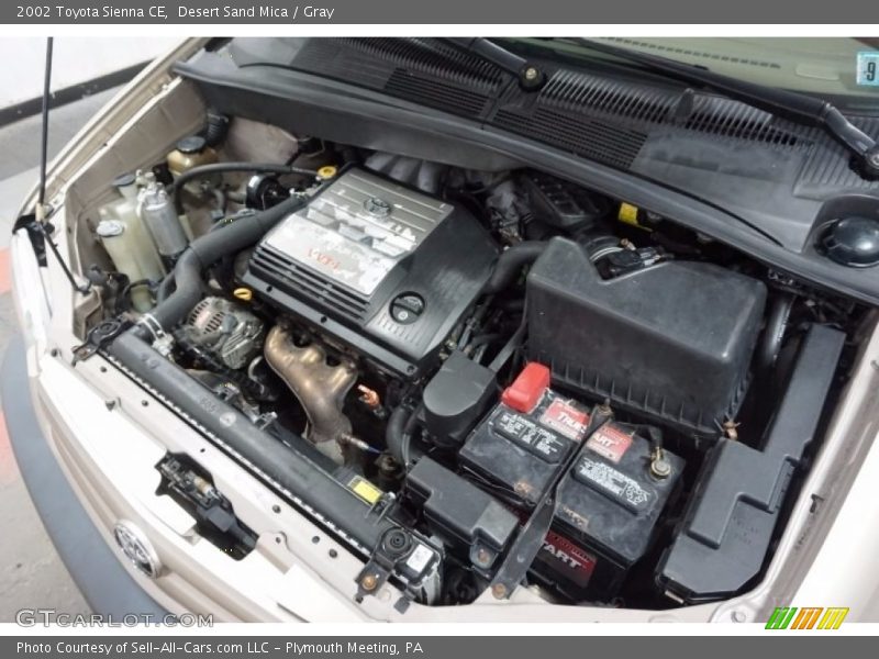 Desert Sand Mica / Gray 2002 Toyota Sienna CE
