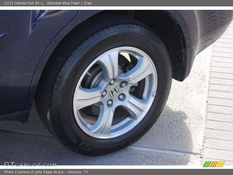 Obsidian Blue Pearl / Gray 2013 Honda Pilot EX-L