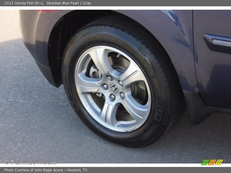 Obsidian Blue Pearl / Gray 2013 Honda Pilot EX-L