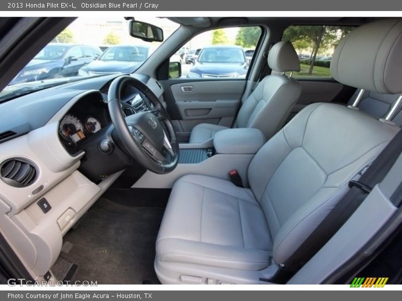 Obsidian Blue Pearl / Gray 2013 Honda Pilot EX-L