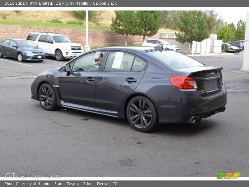 Dark Gray Metallic / Carbon Black 2016 Subaru WRX Limited