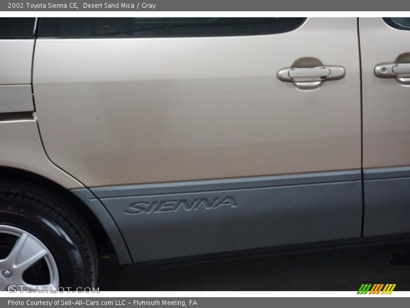 Desert Sand Mica / Gray 2002 Toyota Sienna CE