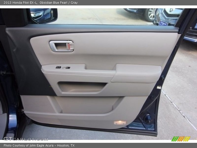 Obsidian Blue Pearl / Gray 2013 Honda Pilot EX-L
