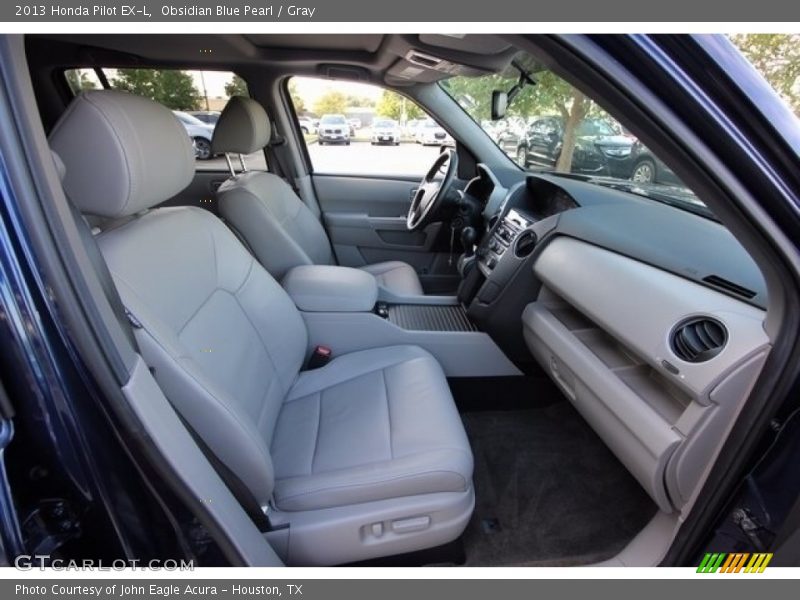 Obsidian Blue Pearl / Gray 2013 Honda Pilot EX-L