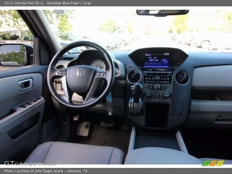 Obsidian Blue Pearl / Gray 2013 Honda Pilot EX-L