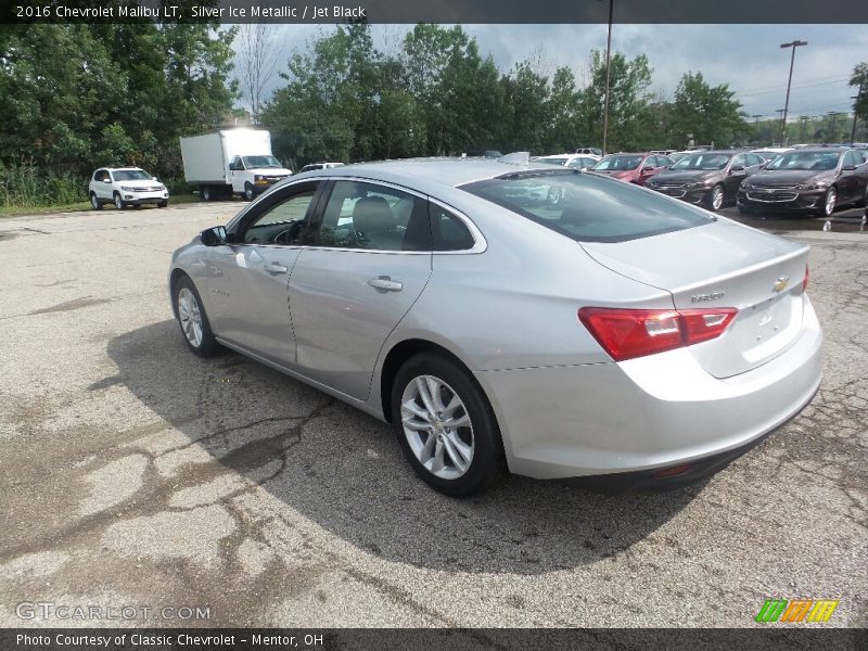 Silver Ice Metallic / Jet Black 2016 Chevrolet Malibu LT