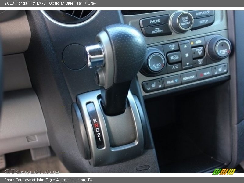 Obsidian Blue Pearl / Gray 2013 Honda Pilot EX-L