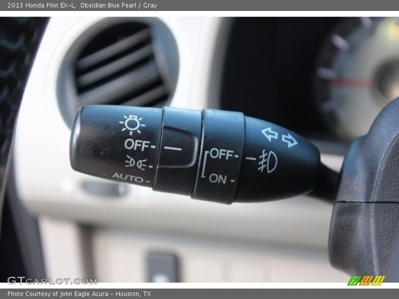 Obsidian Blue Pearl / Gray 2013 Honda Pilot EX-L