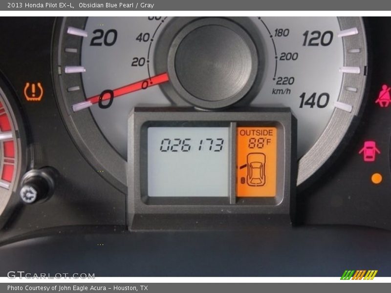 Obsidian Blue Pearl / Gray 2013 Honda Pilot EX-L