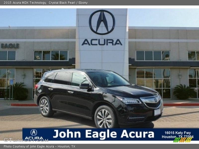 Crystal Black Pearl / Ebony 2015 Acura MDX Technology