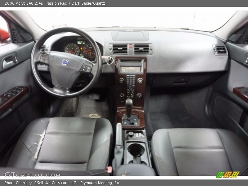 Passion Red / Dark Beige/Quartz 2006 Volvo S40 2.4i